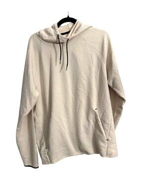 Old Navy Active XL Dynamic Fleece Beige Hoodie With Drawstring & Pockets